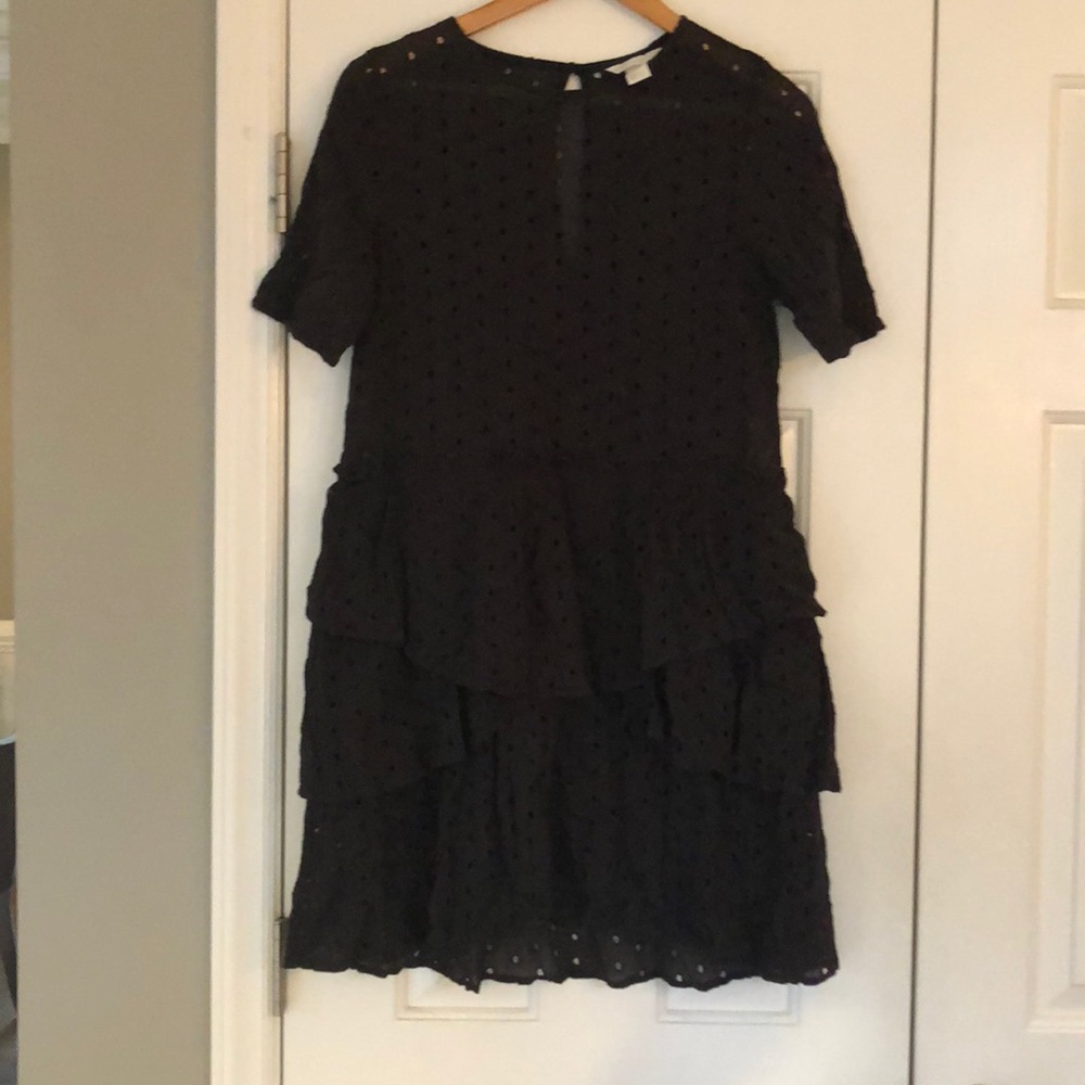 Black H&M Eyelet Dress